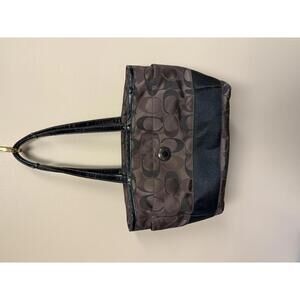 Coach Large Tote Bag - Brown monogram. See photos for wear on handles.